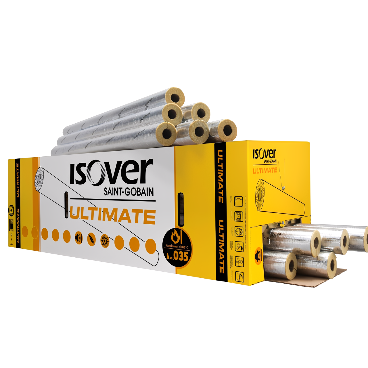 ISOVER U Protect Alu2 Rohrschale – Hochwertige Brand- und Wärmedämmung für Rohrleitungen