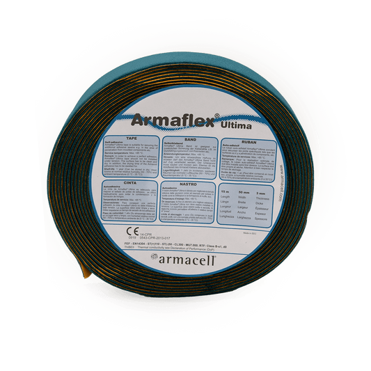 Armaflex Ultima Tape Band – Feuerhemmendes Isolierband für Rohrisolierung, 15m - Rohrisolierdiscounter