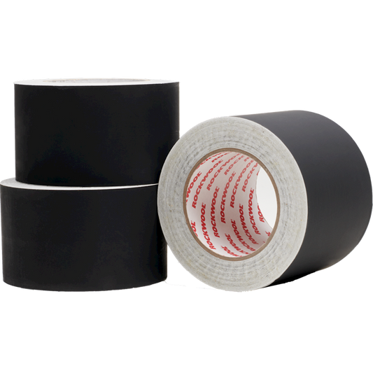 Black Alufix Tape 75mm – Schwerentflammbares Aluminiumklebeband für sichere Rohrisolierung