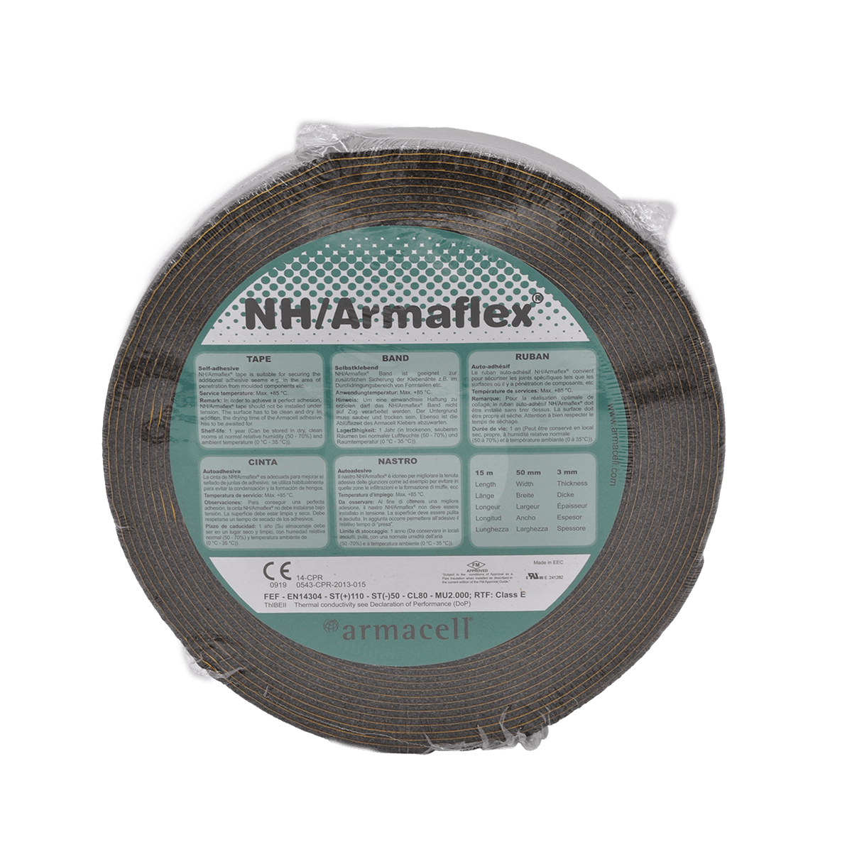 NH/Armaflex-Band B2 SK - Hochleistungs-Rohrisolierung aus synthetischem Kautschuk, verhindert Tauwasserbildung und spart Energie - Rohrisolierdiscounter